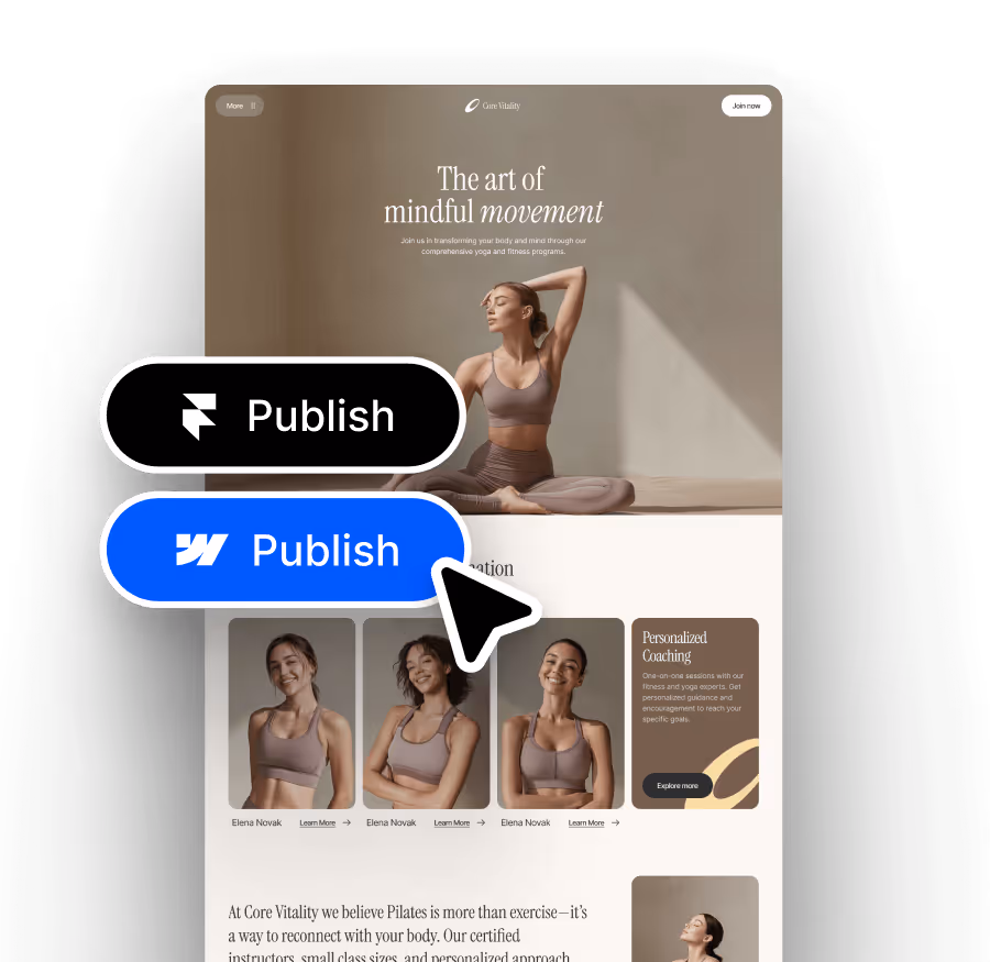 Publish instantly